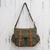 Leather accent cotton messenger bag, 'Journey to Manu' - Leather Accent Roomy Canvas Messenger Bag in Green thumbail