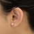 Cultured pearl stud earrings, 'Pink Nascent Flower' - Pink Cultured Pearl Handcrafted Stud Earrings from Peru