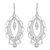 Sterling silver filigree earrings, 'Harmonious Leaves' - Artisan Crafted Sterling Silver Earrings Filigree Jewelry (image 2a) thumbail