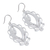 Sterling silver filigree earrings, 'Harmonious Leaves' - Artisan Crafted Sterling Silver Earrings Filigree Jewelry (image 2b) thumbail