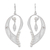 Sterling silver filigree earrings, 'Cherubic Wings' - Sterling Silver Filigree Wing-shaped Earrings from Peru (image 2a) thumbail