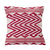 Wool cushion cover, 'Crimson Energy' - Handwoven Red and White Wool Geometric Cushion Cover (image 2a) thumbail