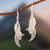 Sterling silver filigree earrings, 'Windswept' - Filigree Leaves in Hand Crafted Sterling Silver Earrings thumbail
