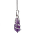 Amethyst pendant necklace, 'Precious Droplet' - Sterling Silver and Amethyst Briolette Necklace from Peru thumbail