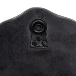 Reverse painted glass mirror, 'Blue Colonial Wreath' - Fair Trade Reverse Painted Glass Wall Mirror in Aged Blue