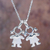 Sterling silver pendant necklace, 'My Stars' - 2 Silver Daughter Pendants on Sterling Silver Necklace (image 2) thumbail
