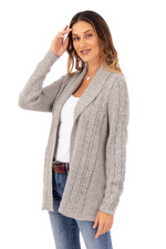Alpaca blend cardigan, 'Classic Chic' - Versatile Light Grey Cardigan in Soft Alpaca Blend from Peru