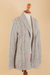 Alpaca blend cardigan, 'Classic Chic' - Versatile Light Grey Cardigan in Soft Alpaca Blend from Peru (image 2f) thumbail