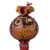Dried gourd desktop ring toss set, 'Pirate Owl' - Pirate Owl Dried Gourd on Desktop Ring Toss Set (image 2c) thumbail