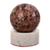 Rhodochrosite sphere, 'Venus' - Handcrafted Rhodochrosite Gemstone Sphere and Stand thumbail