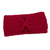 100% alpaca ear warmer, 'Crimson Bow' - Knitted Red 100% Alpaca Wool Ear Warmer from Peru (image 2a) thumbail