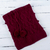 100% alpaca hat or neck warmer, 'Stylish in Red' - Fair Trade Hand Knit 100% Alpaca Peruvian Drawstring Neck Wa thumbail