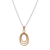 Gold plated pendant necklace, 'Centrifuge' - Modern Gold Plated Necklace Peru Artisan Crafted Jewelry (image 2b) thumbail