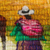 Wool tapestry, 'Andean Village' - Colorful Handwoven Andean Village Scene Wool Wall Tapestry (image 2b) thumbail