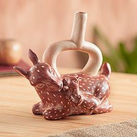 Featured review for Ceramic decorative vessel, Llama and Her Baby