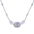 Opal and quartz beaded necklace, 'Lustrous Beauty' - Hand Crafted Opal and Quartz Beaded Necklace from Peru (image 2b) thumbail