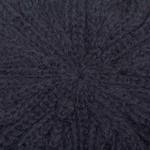 100% alpaca beret, 'Dark Leaves' - Hand Knit Black 100% Alpaca Beret from Peru