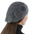 100% alpaca beret, 'Charcoal Grey Leaves' - Andean Alpaca Wool Hand Knitted Beret in Charcoal Grey (image 2c) thumbail