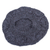 100% alpaca beret, 'Charcoal Grey Leaves' - Andean Alpaca Wool Hand Knitted Beret in Charcoal Grey (image 2e) thumbail