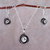 Sterling silver jewelry set, 'Hummingbird Nest' - Modern Necklace and Earrings Set Crafted of Andean Silver (image 2) thumbail