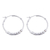 Sterling silver hoop earrings, 'In Motion' - Contemporary Handcrafted Sterling Silver Hoop Earrings thumbail