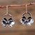Sterling silver pendant necklace, 'Forest Butterflies' - Sterling Silver Butterfly Earrings Artisan Flower Jewelry thumbail