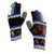 100% alpaca gloves, 'Peruvian Patchwork in Blue' - Artisan Crafted 100% Alpaca Colorful Gloves from Peru