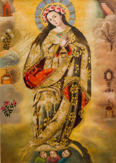 'Immaculate Conception' - Immaculate Conception Painting Religious Christian Art
