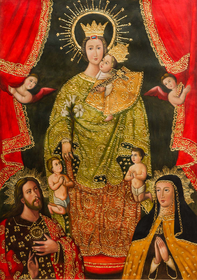 'Our Lady of Almudena' - Our Lady of Almudena Painting Religious Christian Art