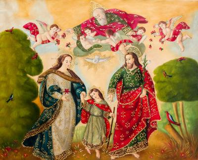 'Holy Family' - Religious Christian Art of Holy Family Colonial Style