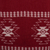 100% alpaca cardigan, 'Glyph Stars' - Red Alpaca Wool Cardigan with White Glyph Stars from Peru (image 2i) thumbail