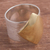 Gold accented sterling silver band ring, 'Golden Diamond' - Hand Crafted Silver and Gold Accent Band Ring from Peru (image 2b) thumbail