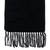 Schal aus Alpaka-Mischung - Gewebter Schal aus Alpaka-Mischung für Herren in einfarbigem Schwarz