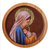 Cedar relief panel, 'Our Lady of Tenderness' - Tender Portrait of Mary and Baby Jesus Handcarved in Cedar (image 2a) thumbail