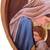 Cedar relief panel, 'Our Lady of Tenderness' - Tender Portrait of Mary and Baby Jesus Handcarved in Cedar (image 2d) thumbail