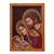 Cedar relief panel, 'Holy Family' - Holy Family Cedar Wood Wall Relief Panel Peru Christian Art thumbail