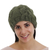 100% alpaca hat, 'Olive Braids' - Hand Knit Olive Green 100% Alpaca Hat from Peru (image 2b) thumbail