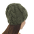 100% alpaca hat, 'Olive Braids' - Hand Knit Olive Green 100% Alpaca Hat from Peru (image 2c) thumbail