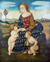 'Holy Family with Saint John' - Oil on Canvas Madonna Painting with Jesus and John thumbail