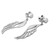 Sterling silver dangle earrings, 'Protection Wings' - Sterling Silver Dangle Earrings Wing Shape from Peru (image 2e) thumbail