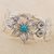 Amazonite link bracelet, 'Amaryllis Delight' - Hand Made Amazonite Link Bracelet Floral from Peru (image 2b) thumbail