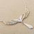 Sterling silver pendant necklace, 'Protection Wings' - Hand Made Sterling Silver Wing Pendant Necklace from Peru (image 2c) thumbail