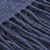 Throw blanket, 'Puno Traditions in Blue' - Alpaca and AcrylicThrow Blanket with Fringe in Denim Blue (image 2e) thumbail