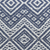 Throw blanket, 'Prussian Blue Destiny' - Alpaca Acrylic Blanket Fringe Prussian Blue Eggshell Peru