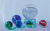 'Color Dreams' - Signed Hyperreal Oil Painting of 6 Glass Marbles thumbail