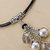 Collar colgante largo de cuarzo - Collar con colgante de cuarzo hecho a mano en plata esterlina de Perú