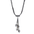 Collar colgante largo de cuarzo - Collar con colgante de cuarzo hecho a mano en plata esterlina de Perú
