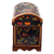 Leather and wood jewelry chest, 'Antique Treasure' - Multicolor Wood and Leather Jewelry Box from Peru (image 2e) thumbail