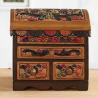 Featured review for Cedar and leather jewelry box, Elegant Hummingbirds