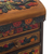 Cedar and leather jewellery box, 'Elegant Hummingbirds' - Multicolour Cedar Wood and Leather jewellery Box from Peru